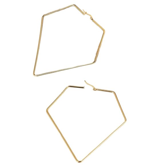 Large Pentagon Sharpe Earring - Picture 1 of 2